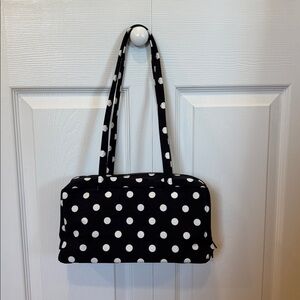 Sold Out BAGGU Black and White Polka Dot Bowler Bag